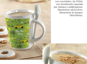 Mug con cucchiaino Sublimkonik