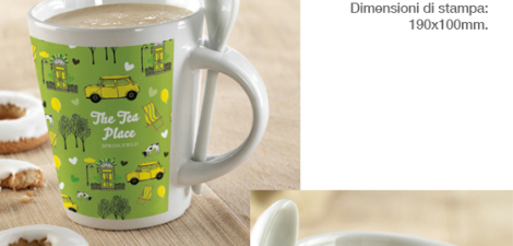 Mug con cucchiaino Sublimkonik